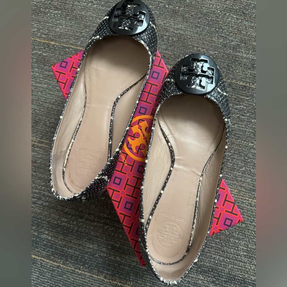 Tory Burch Reva Ballet flats mojave print snakeskin - Picture 4 of 8